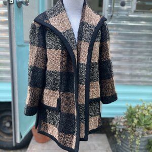 Vintage Black & Brown Lilli Ann Coat- Small
